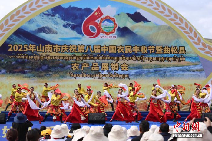 西藏：雪域高原庆丰收 农牧民乐享幸福“果”